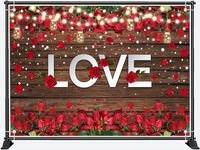 Red roses Brown Board Red Roses Light Backdrop