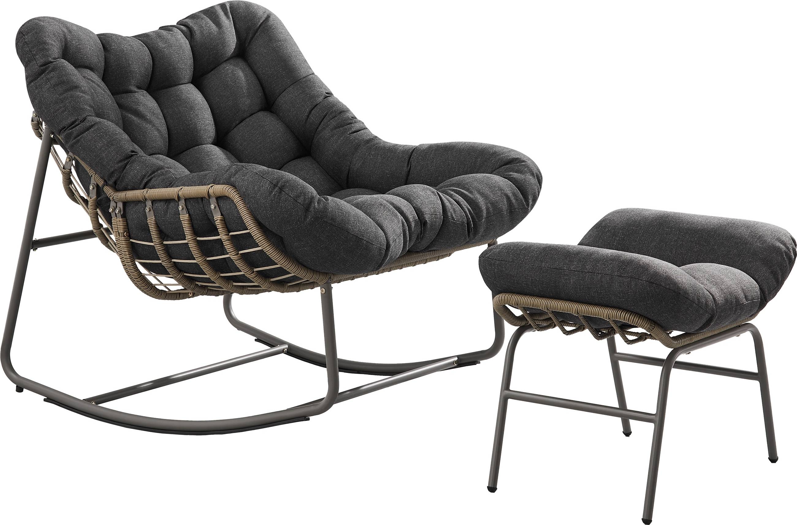Hailar Outdoor Wicker Rocking Chair
