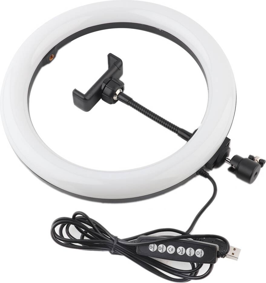 Portable Abs Ring Light With Stepless Dimmable