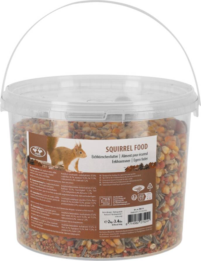 Esschert Design Eichhörnchenfutter Eimer 2 kg