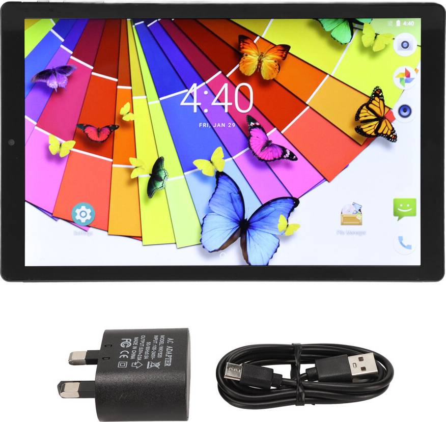 Android-Tablet med Octa-Core-Processor - Sort