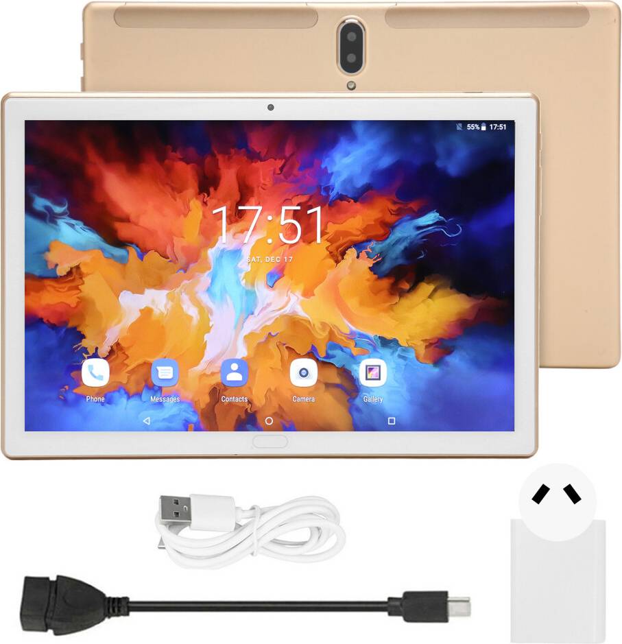 Android tablet 10.1 Android-Tablet med Octa-Core-Processor 10,1 tommer IPS