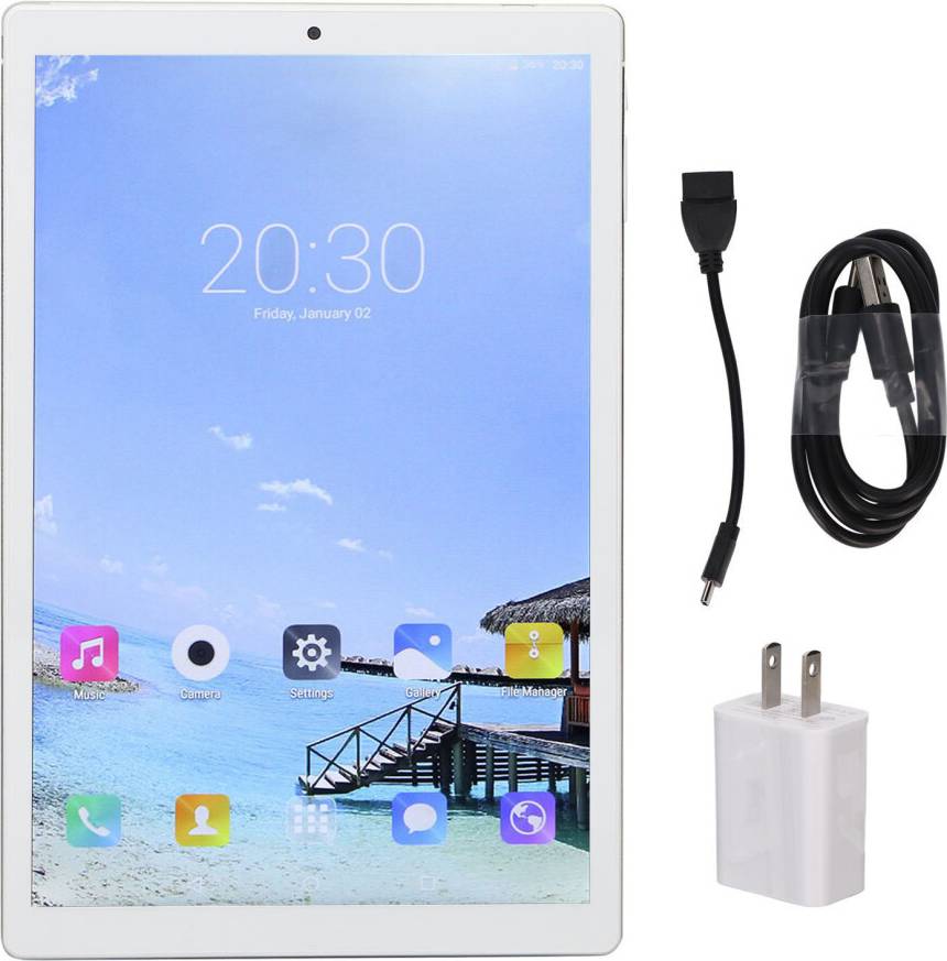 10-Inch Android Tablet - White