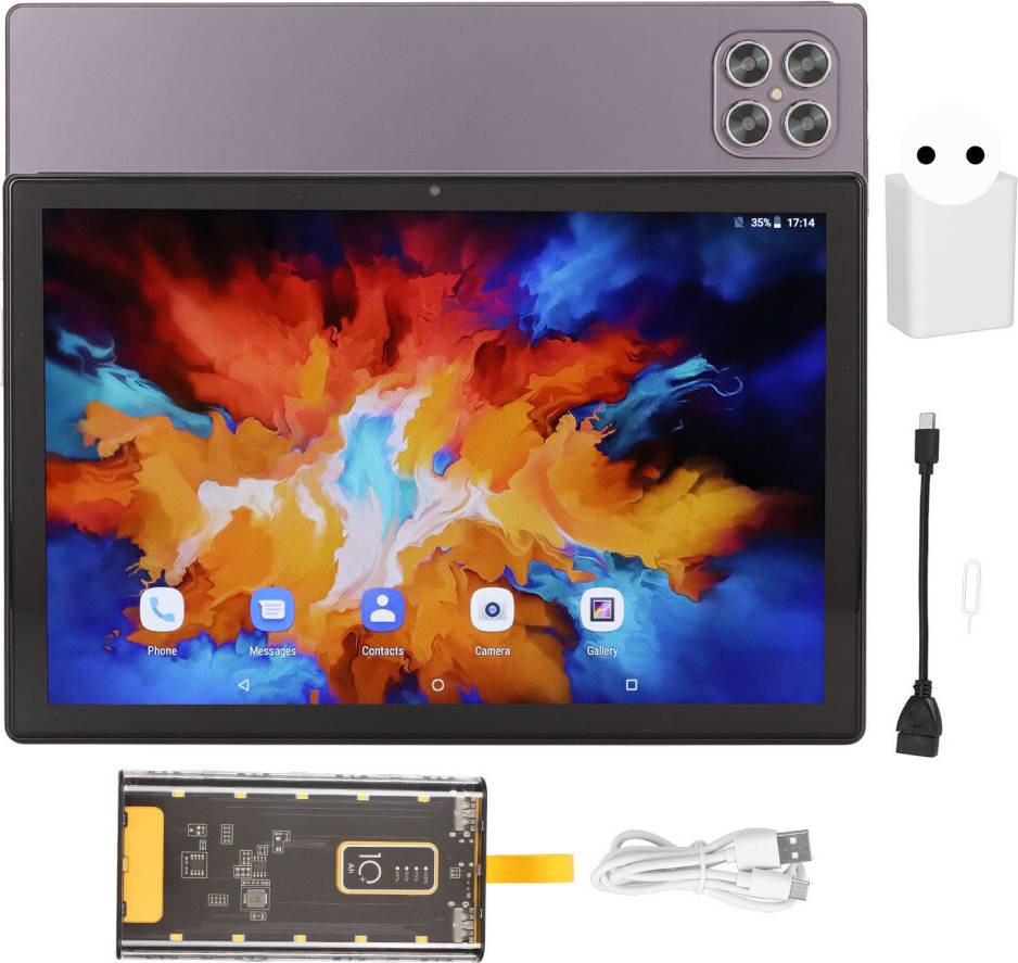 Android tablet 10.1 Android-Tablet 10,1 Tommer Octa-Core Wi-Fi - Sort