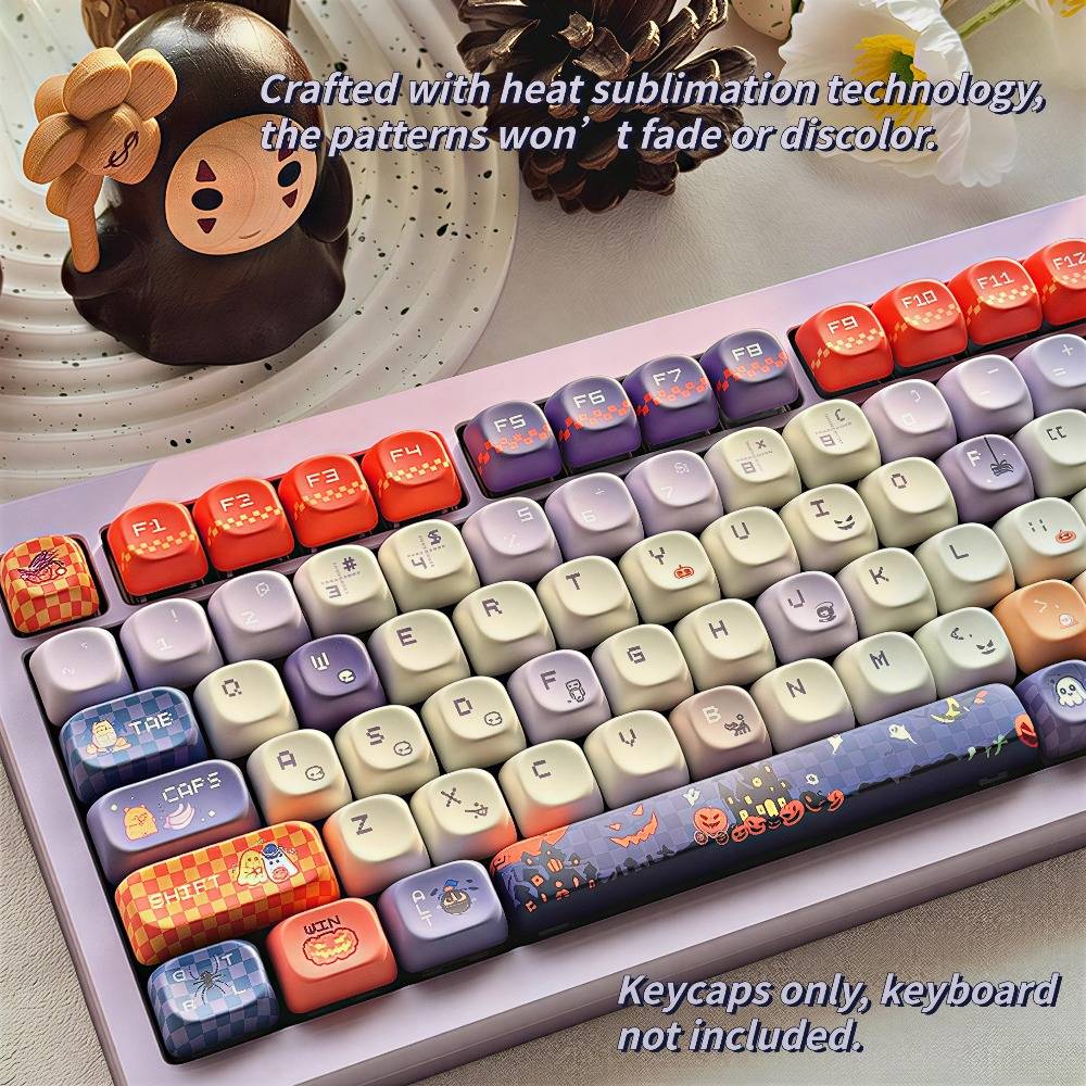 120-Key Custom Theme PBT Keycaps