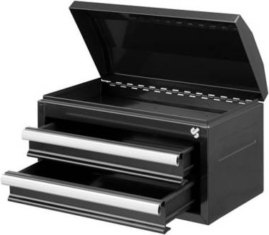 Tool box with drawers JobSmart 2-Drawer Mini Tool Box Black