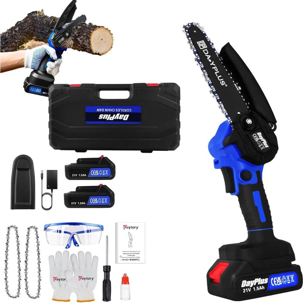6 inch cordless mini chainsaw Cordless 6-Inch Handheld Mini Chainsaw