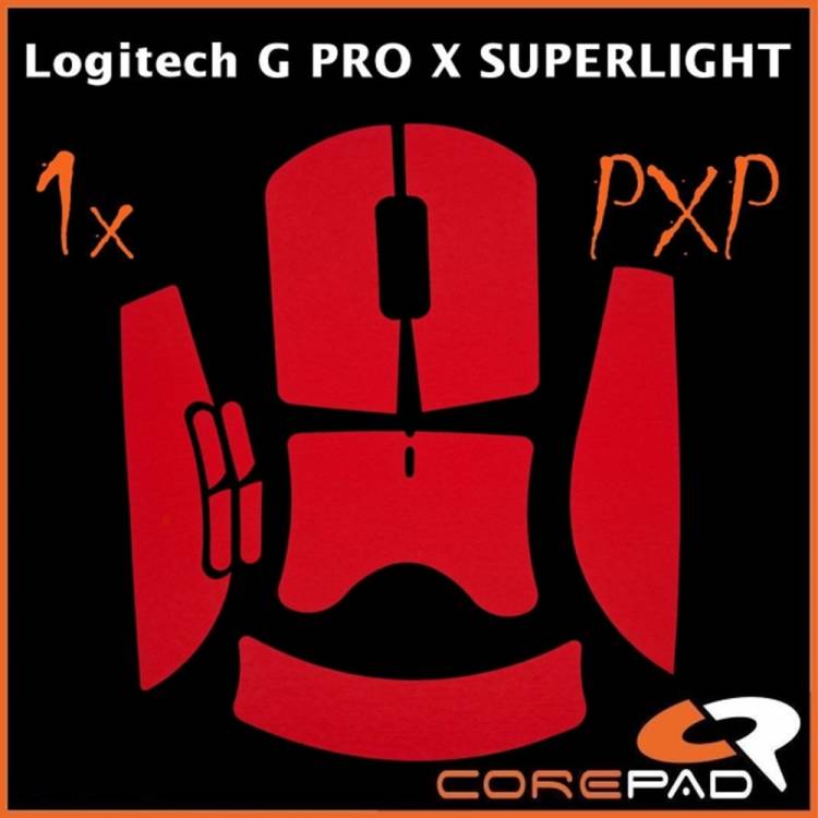 Corepad PXP Grips Logitech G Pro X Superlight 2 Rot