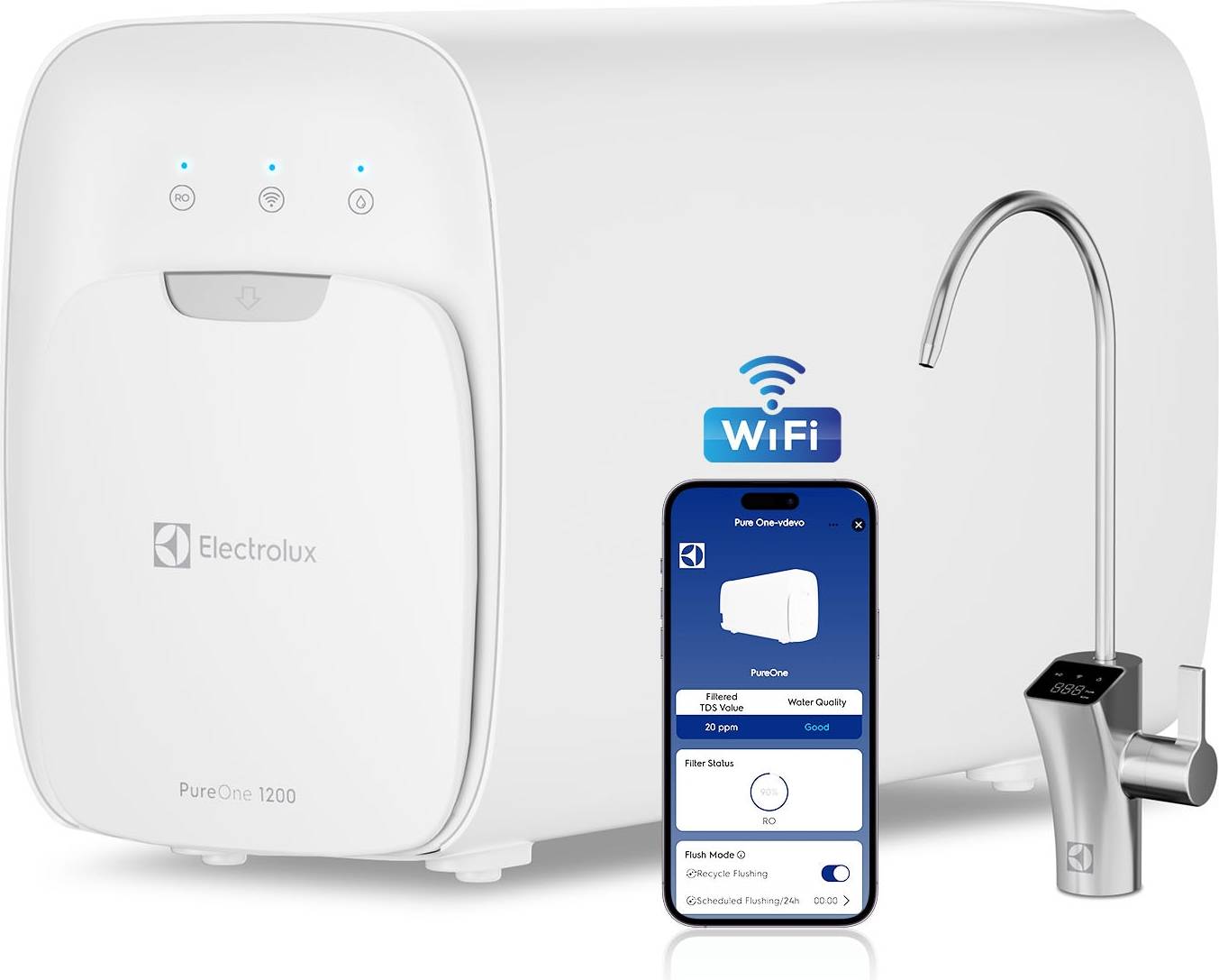 Ro water filter system Electrolux PureOne Wi-Fi 7-Stage Tankless Osmosis System