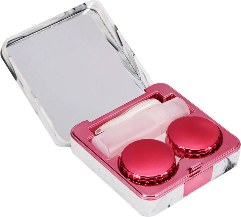 Portable Contact Lens Case - Marble Pattern
