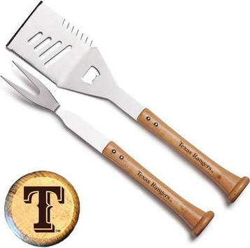 Bbq tools set Baseball BBQ Texas Rangers Turn Two Combo Set
