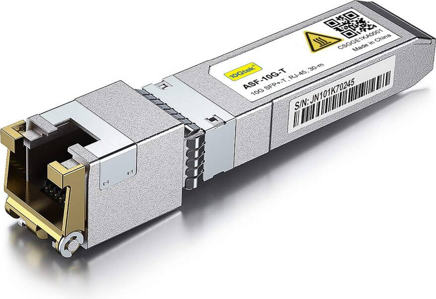 10Gtek Compatible 10Gb SFP RJ45 Module E10GSFPT