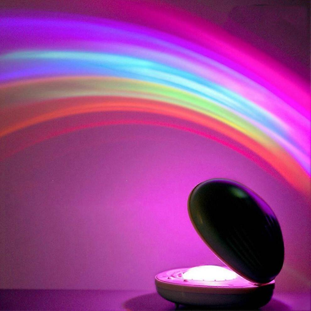 Kikidex Plastic Shell Shape Rainbow Projector LED Lamp Night Light