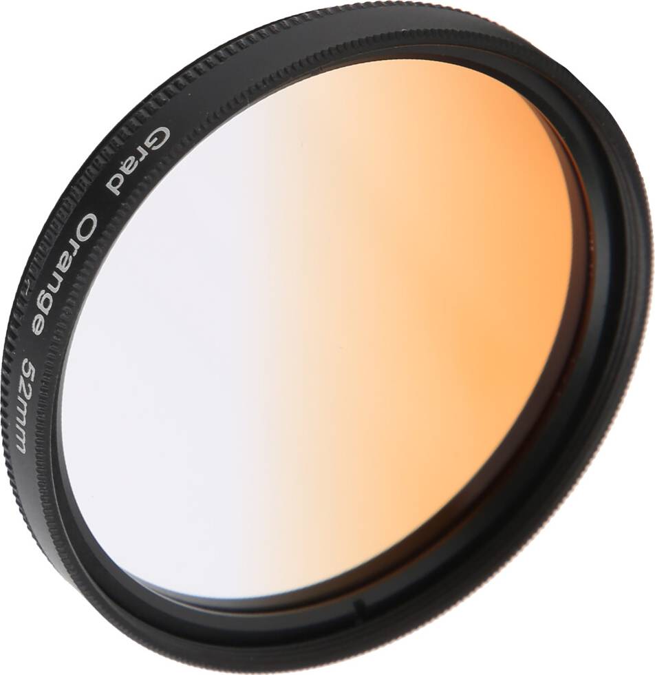 52mm Gradient Orange Lens Filter