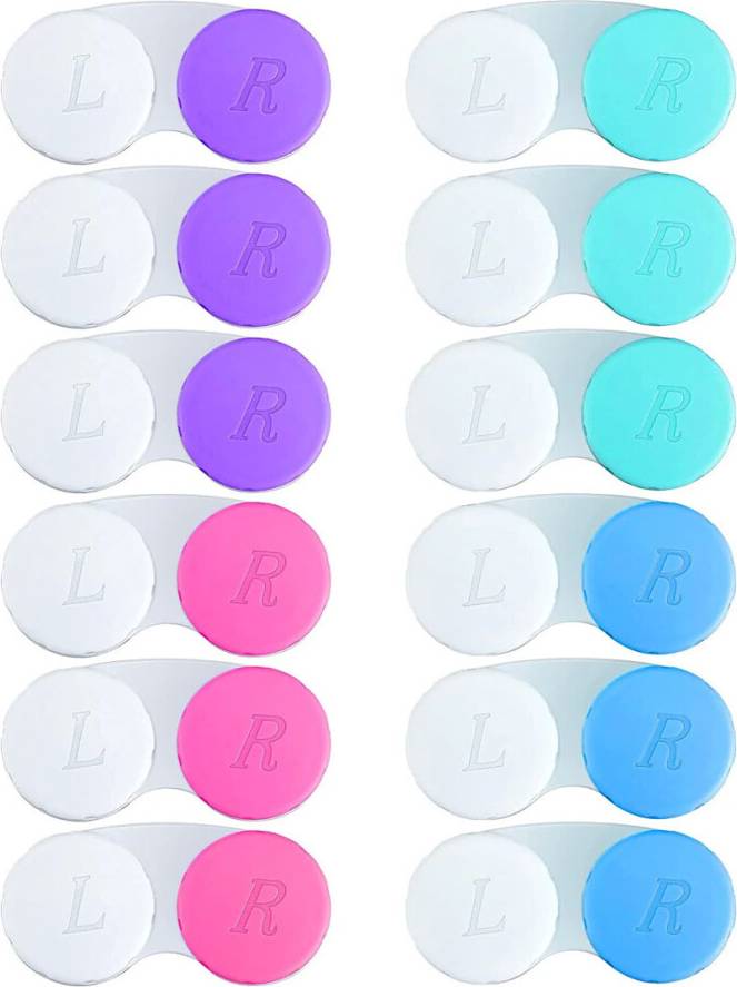 Contact Lens Case Set - Assorted Colours