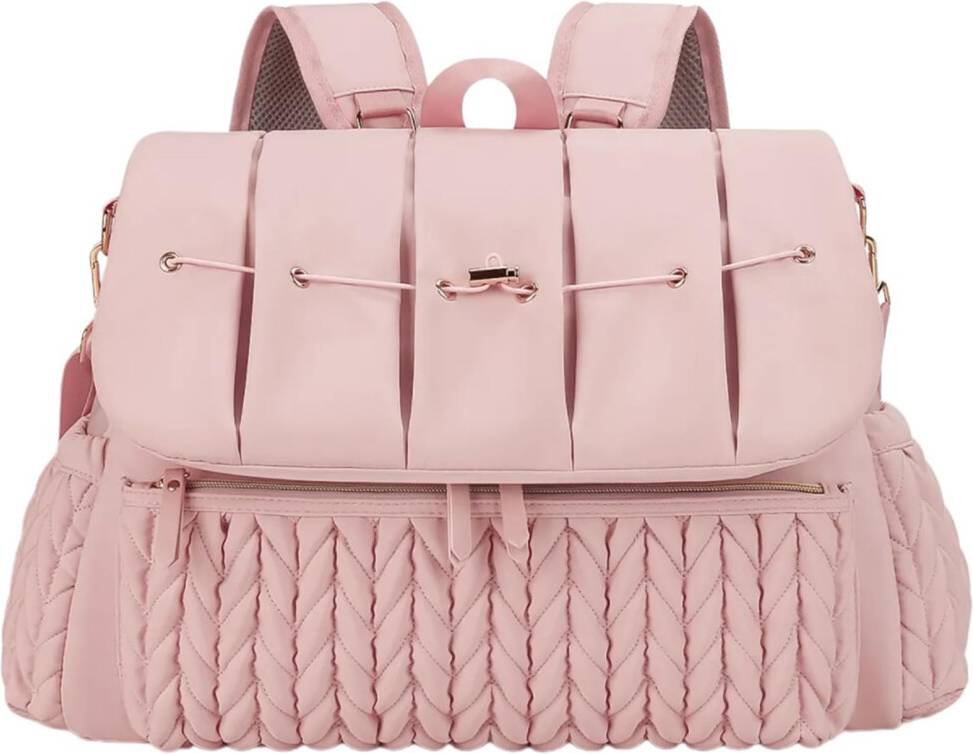 Multifunctional Diaper Backpack with Changing Mat