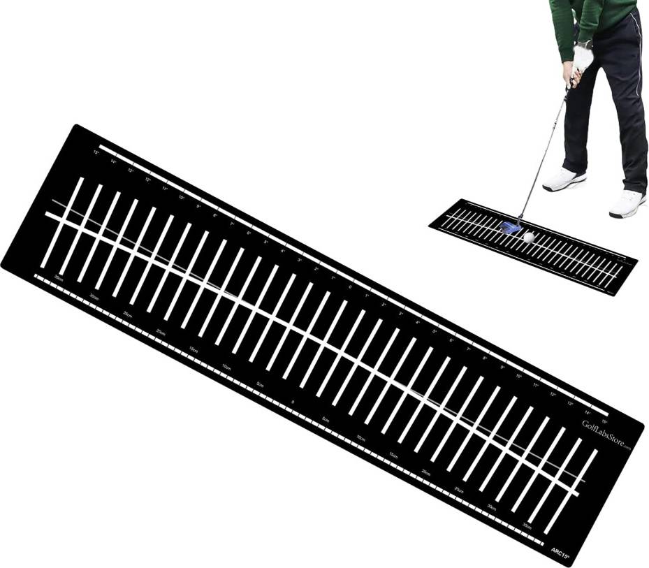 Portable Golf Putting Mat With Training Aid