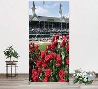 Kentucky derby Racecourse Red Roses Kentucky Derby Rectangle Backdrop