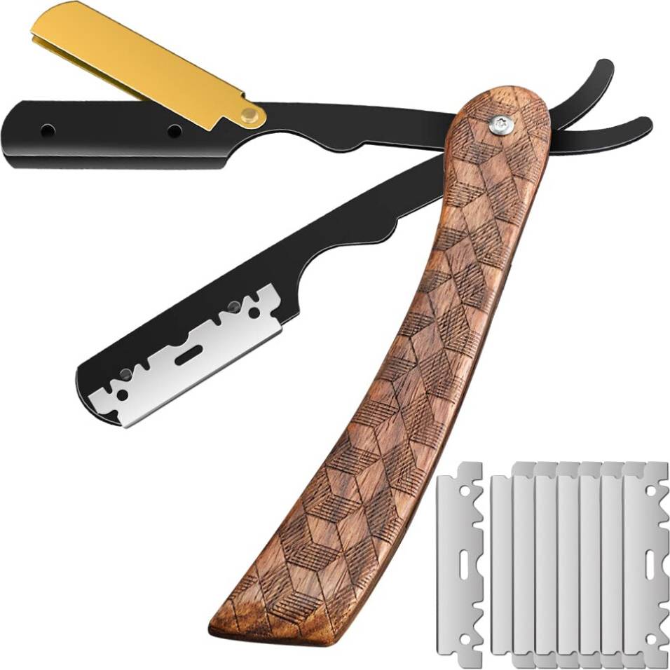 Professional Barber Straight Razor 100 Blades