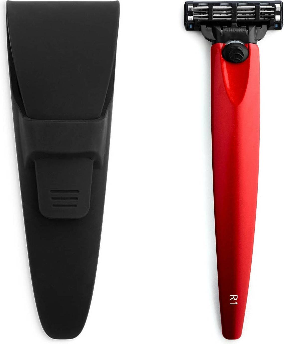 R1 Volcano Red Razor Case Gillette Mach 3