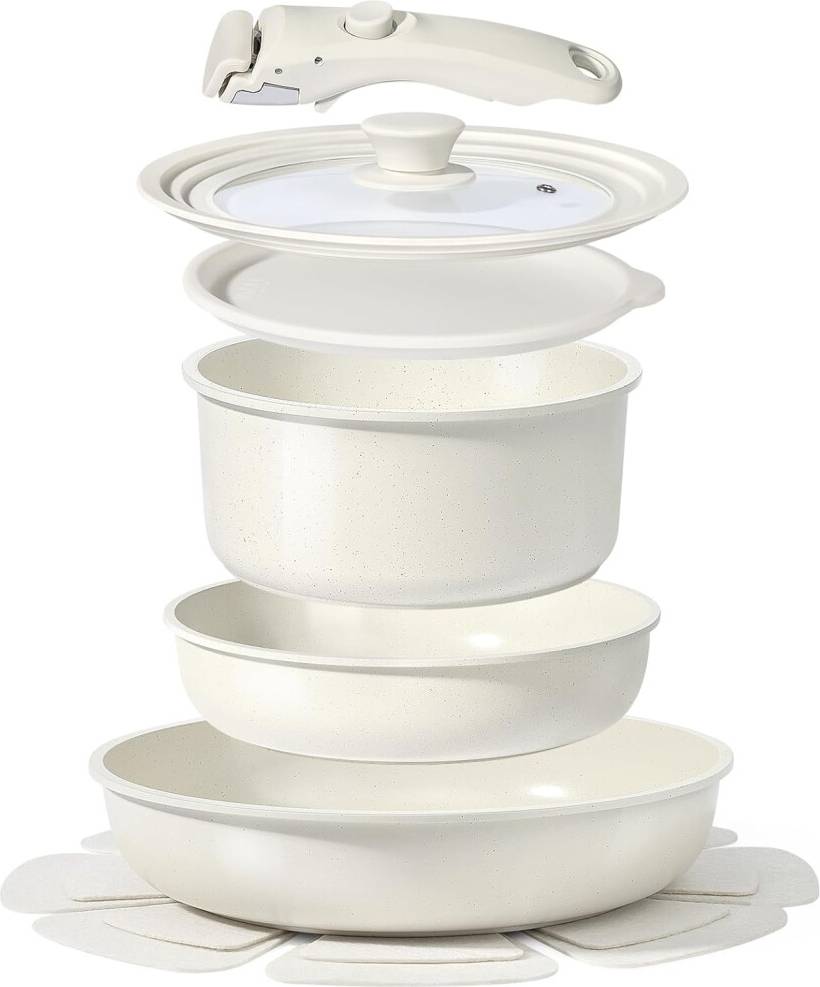 Ceramic cookware 8-Piece Nonstick Ceramic Cookware Set