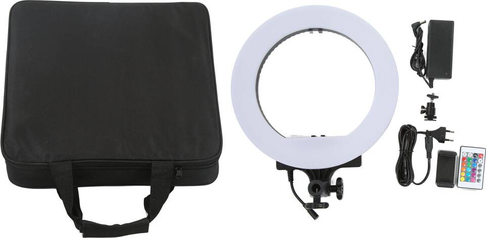 Tofarvet Dæmpbar LED Ringlys Makeup
