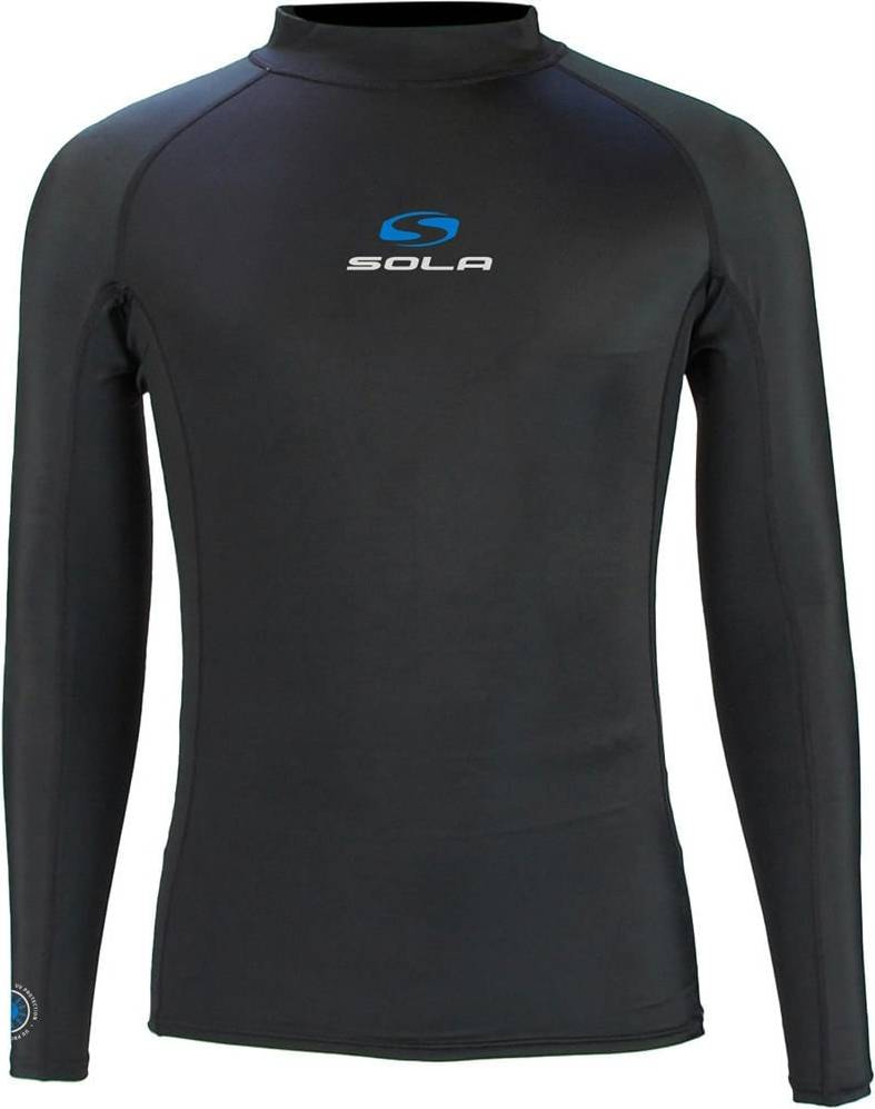 Long Sleeve Rash Vest - Black