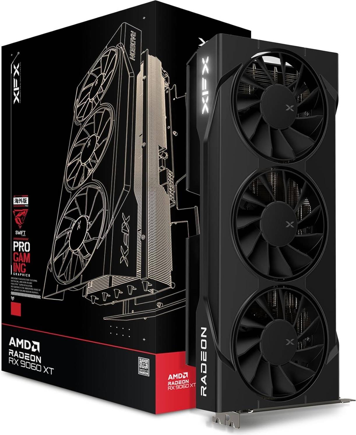 XFX Swift Amd Radeon Rx 9060xt Oc Triple Fan Gaming Edition