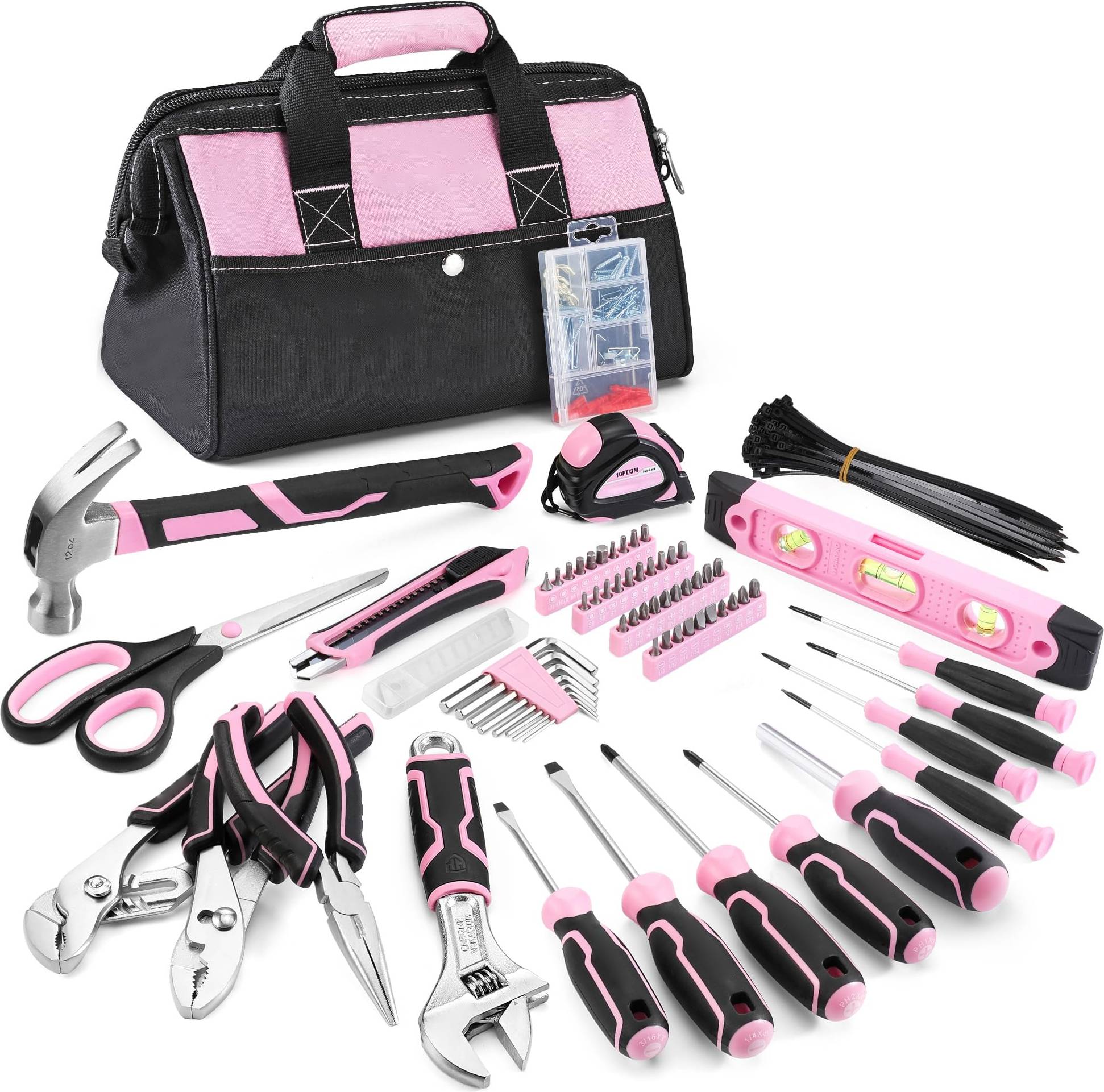 Afoxsos 277 pcs Pink Set Tool Kit