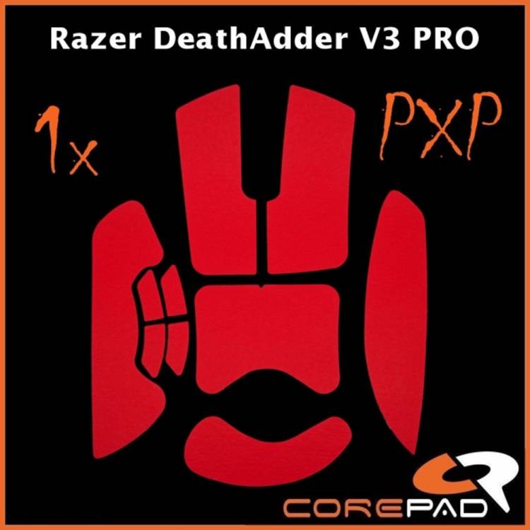 Razer deathadder Corepad PXP Grips for Razer DeathAdder V3 Pro Red