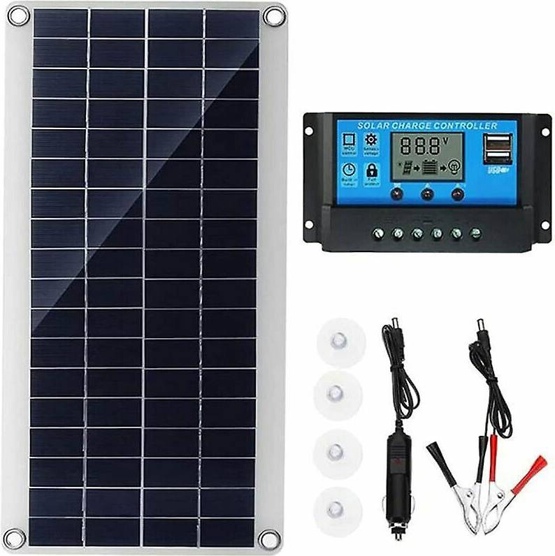 Kikidex 300W 12V 20A Solar Panel Kit