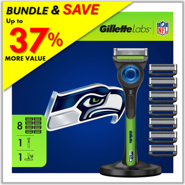 Gillette labs razor Procter & Gamble Exclusive Gillette Labs Seahawks Gameday Razor Bundle
