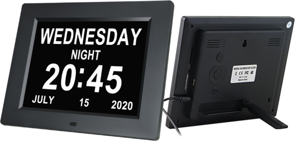 Clock dementia 8 Inch Dementia Support Clock