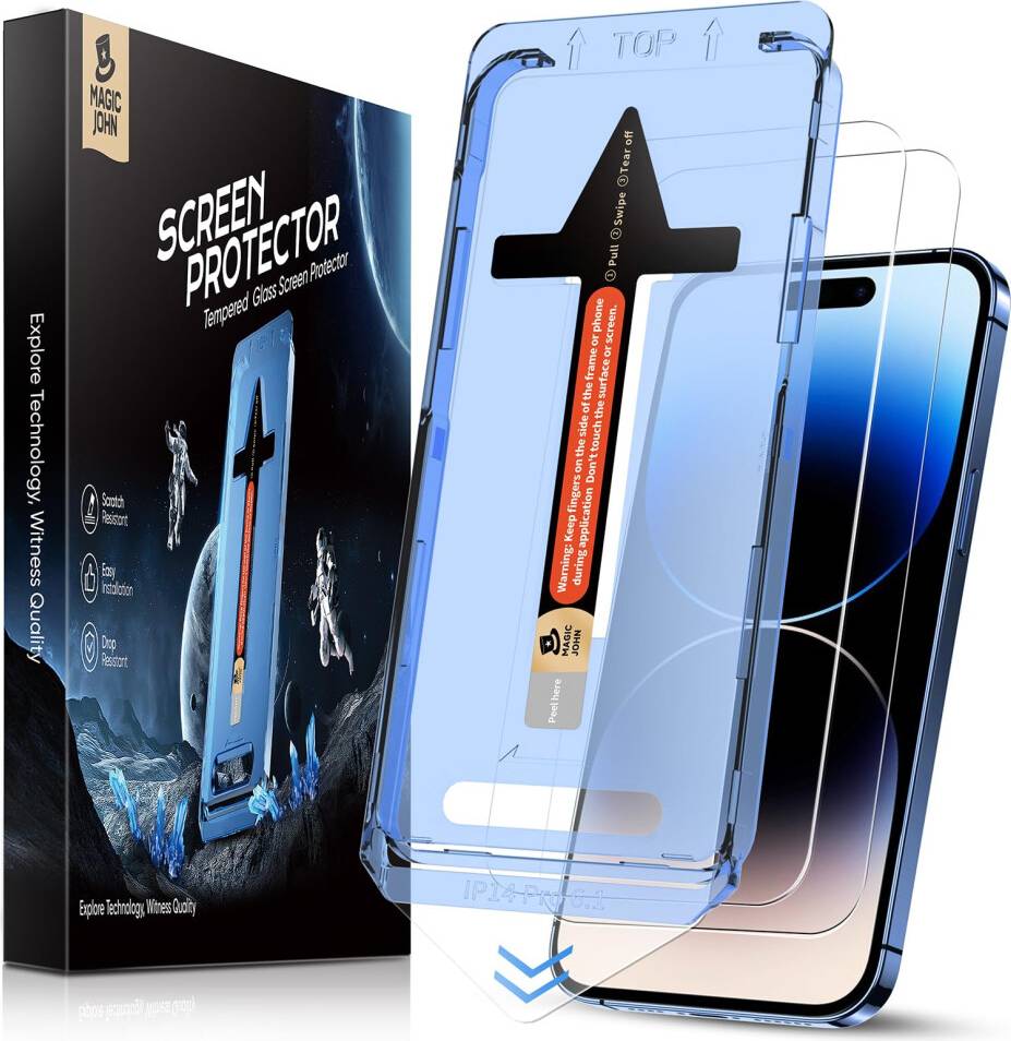 Magic John Tempered Glass Screen Protector 2 Pack