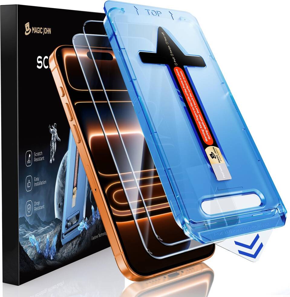 Magic John Tempered Glass Screen Protector 2 Pack