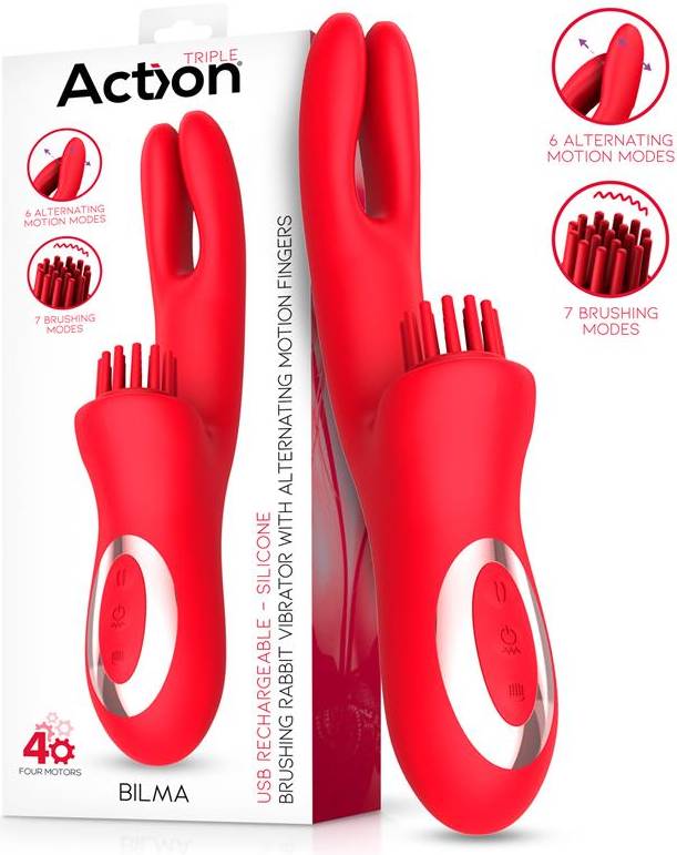 Action Bilma Brushing Rabbit Vibe Red