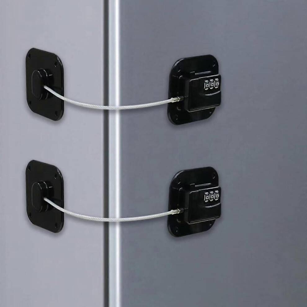 2 Pcs Child Fridge Lock with Code