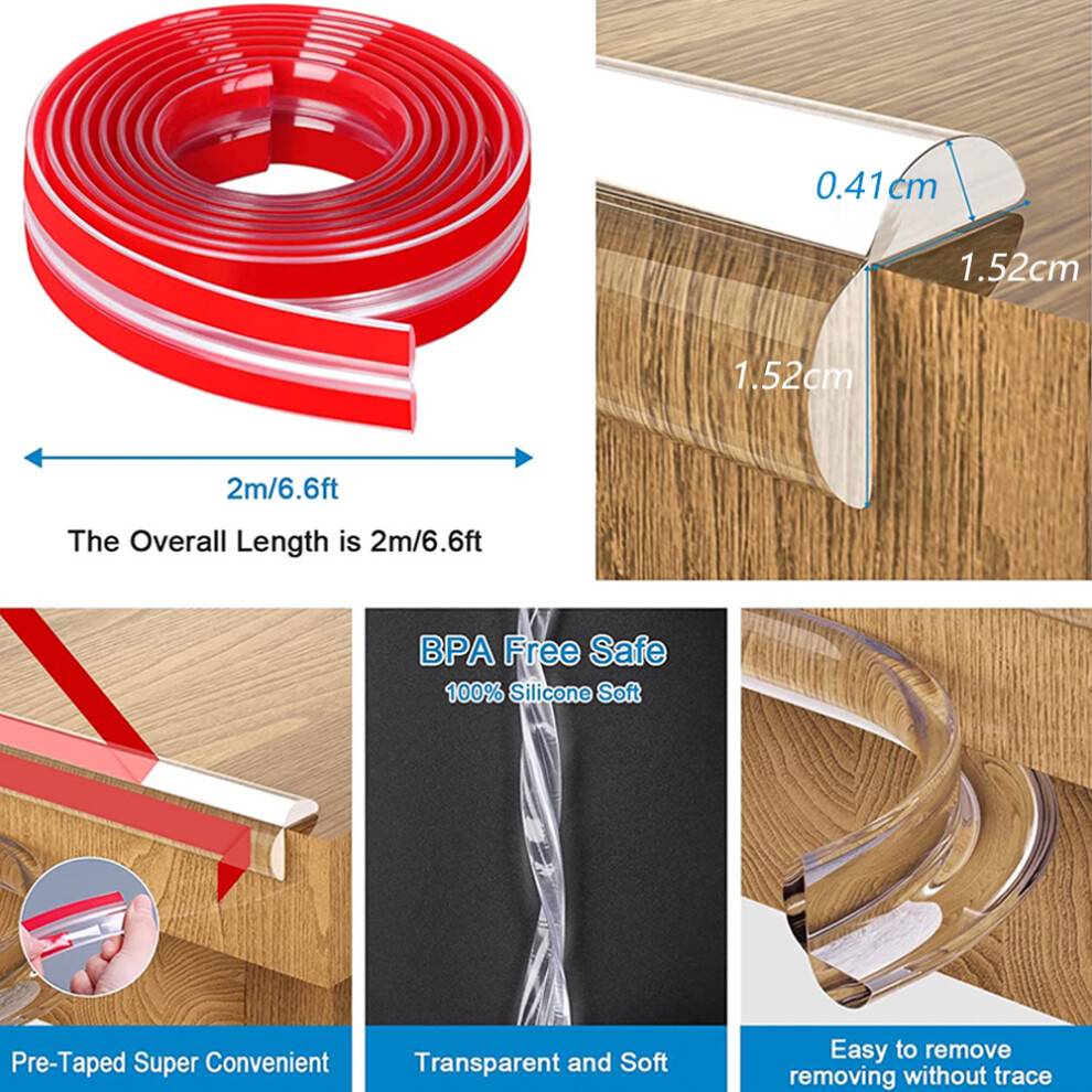 Adjustable Angle Edge Protector Transparent Soft Impact Absorbing