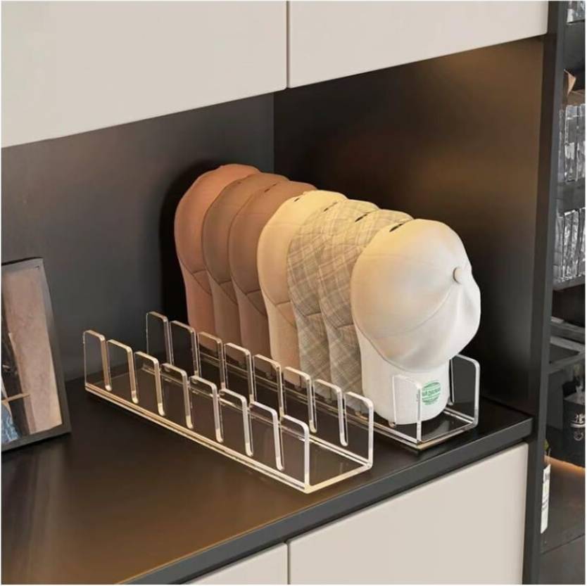 Baseball Cap Organizer Rack 2 Pack Hat Shelf