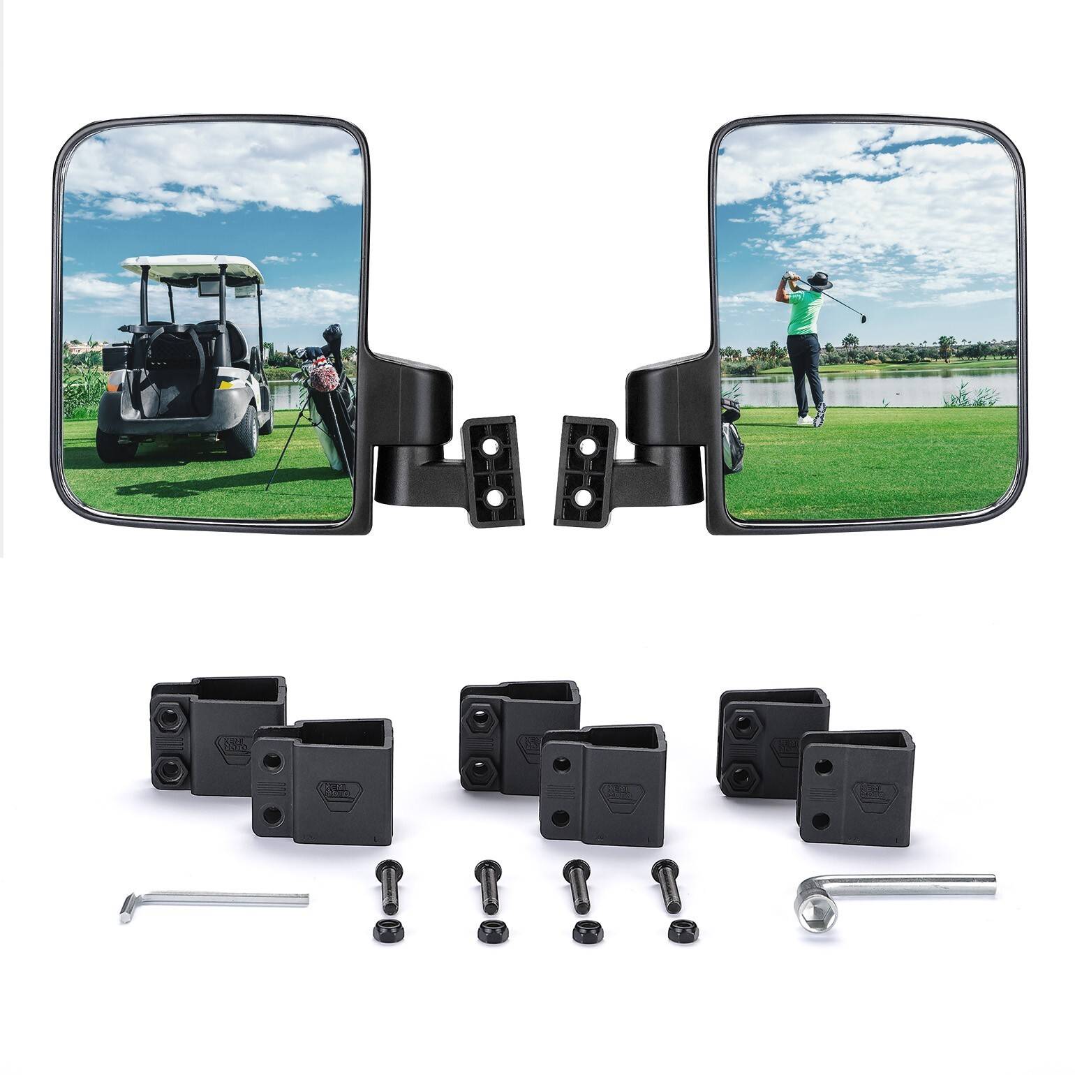 Kemimoto Golf Cart Rear View Side Mirrors