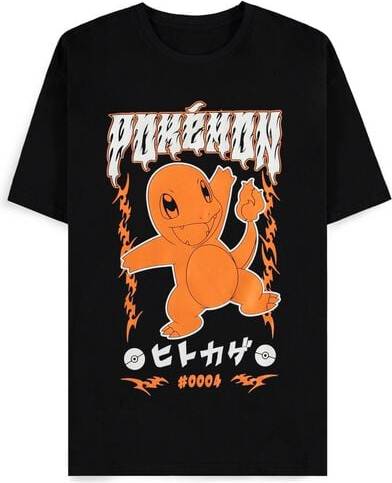 Pokémon Gaming T-Shirt Charmander Rocker - Sort