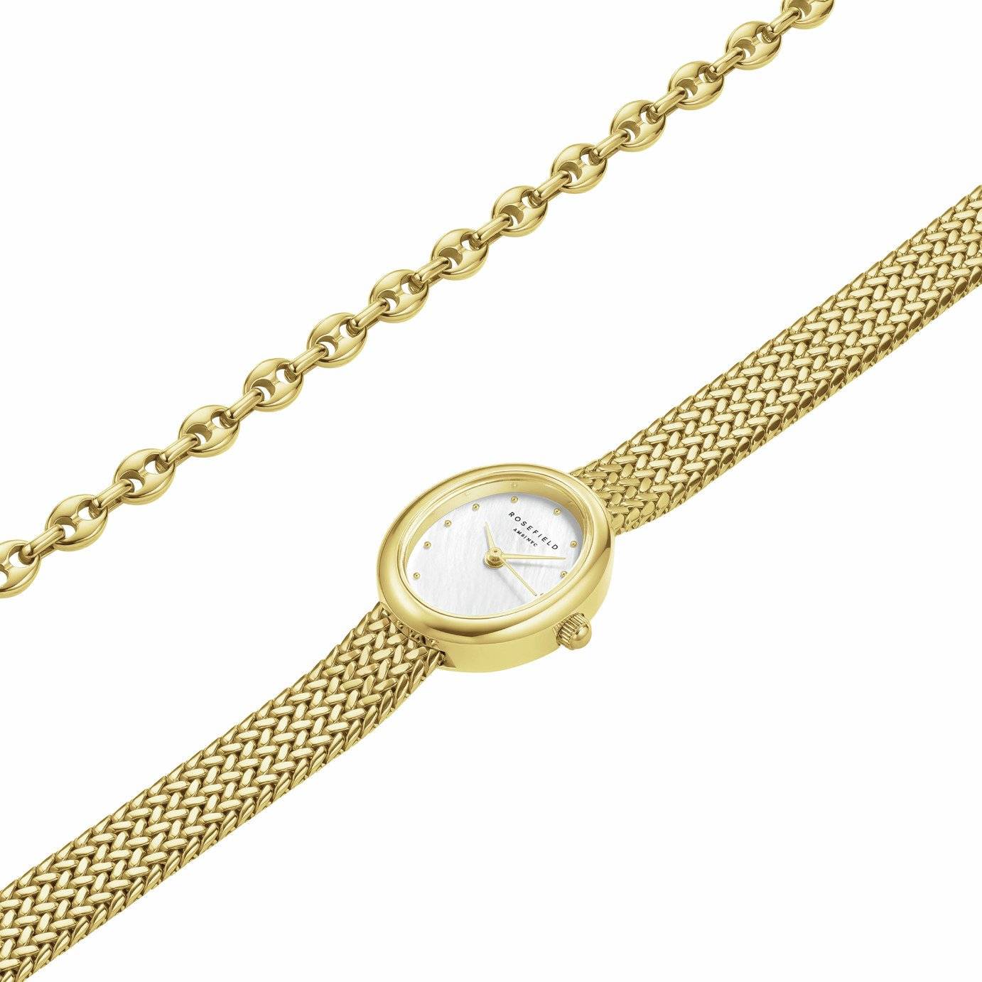 Mini Oval Ladies Watch Set