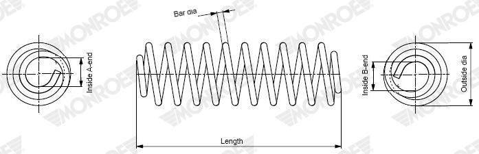Monroe SP4928 Coil Spring