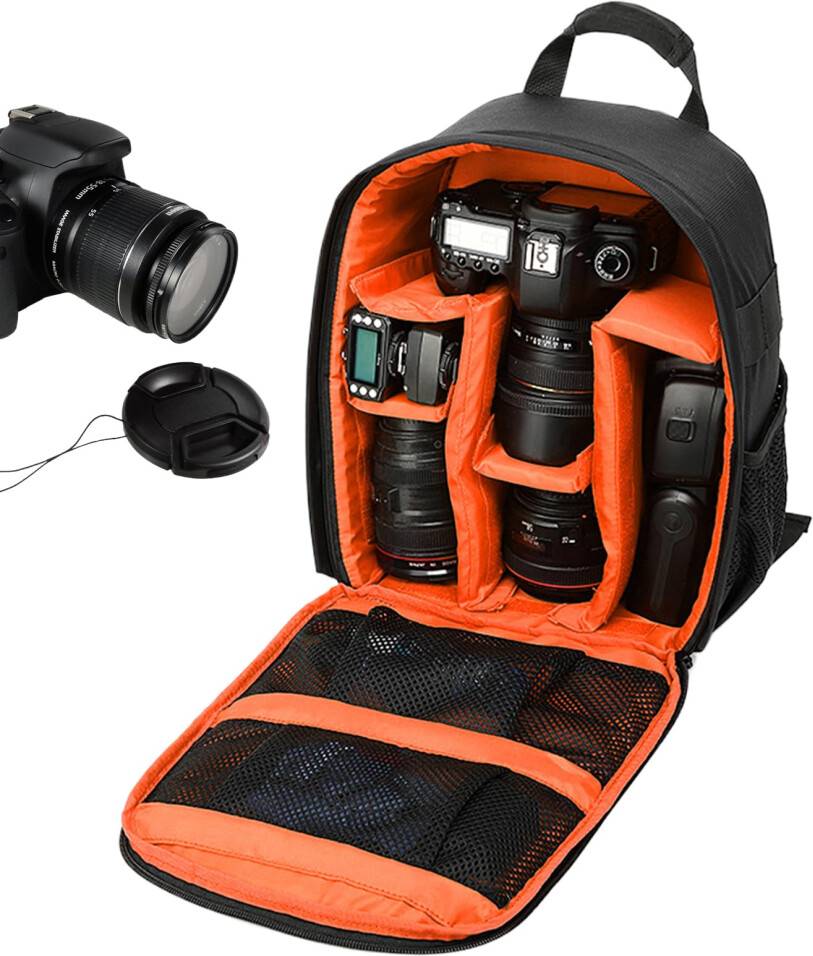 Lightweight Camera Backpack Orange