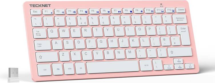 Tecknet 2.4G Wireless Compact Mini Keyboard