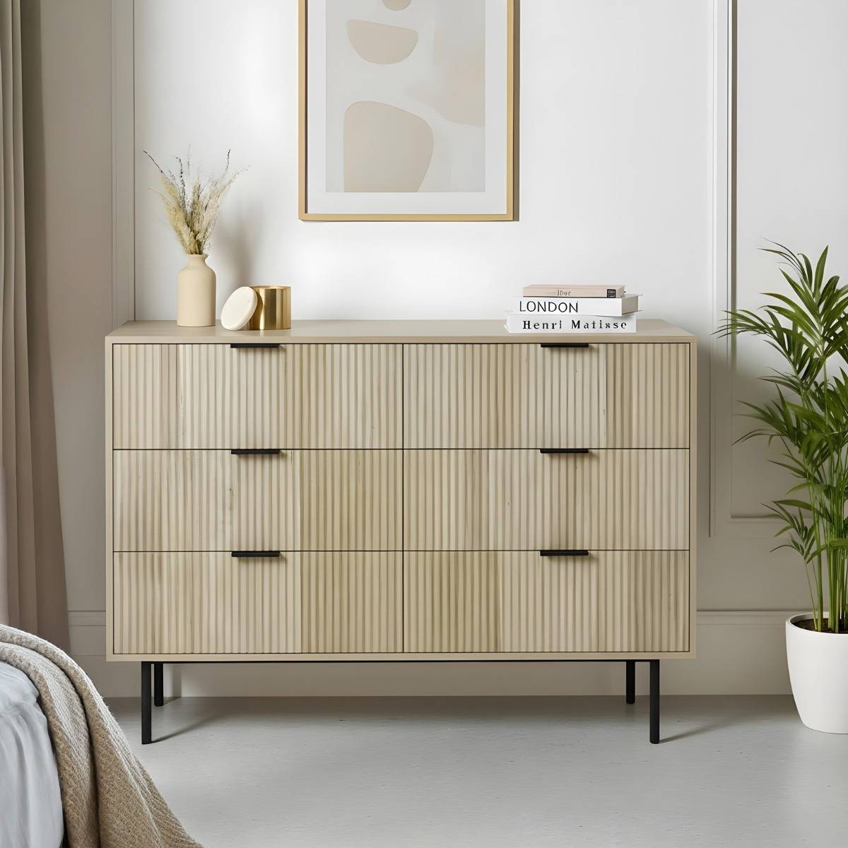 OHS Ribbed 6-Drawer Unit