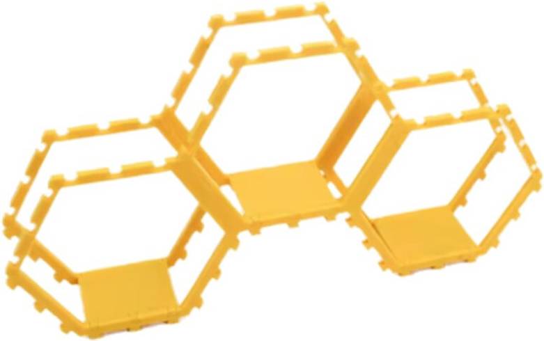3PCS Hexagonal Toy Showcase Stand