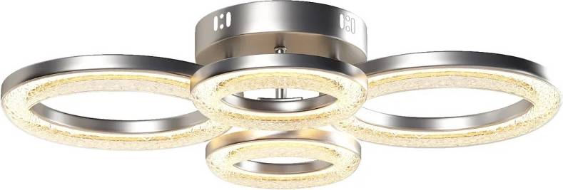 Homcom Modern 4-Ring Mount Ceiling Flush Light