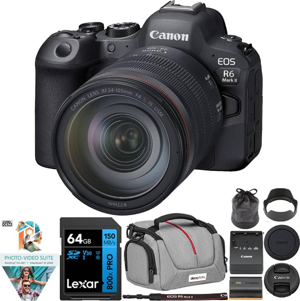 Canon camera kit Canon R6 Mark II 24.2 MP Mirrorless Camera Kit