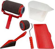 JML Refillable Paint Racer Pro Red Paint Roller Set